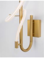 Aplica Nova Luce Cerelia, culoare alb/auriu satinat, led 17.7W, cod 9082095 - imagine 3