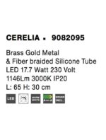 Aplica Nova Luce Cerelia, culoare alb/auriu satinat, led 17.7W, cod 9082095 - imagine 7