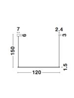 Suspensie Nova Luce Elettra, culoare negru mat, led 20W, cod 9088101 - imagine 7