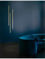 Suspensie Nova Luce Elettra, culoare auriu mat, led 5W, cod 9088104 - imagine 5