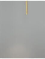 Suspensie Nova Luce Elettra, culoare auriu mat, led 5W, cod 9088104 - imagine 2