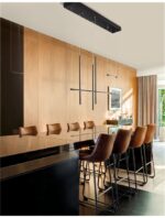 Suspensie modulara Nova Luce Elettra, culoare negru mat, led 35W, cod 9088105 - imagine 8
