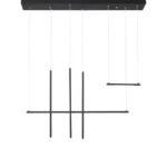 Suspensie modulara Nova Luce Elettra, culoare negru mat, led 35W, cod 9088105