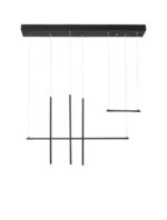 Suspensie modulara Nova Luce Elettra, culoare negru mat, led 35W, cod 9088105