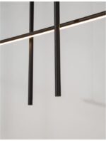 Suspensie modulara Nova Luce Elettra, culoare negru mat, led 35W, cod 9088105 - imagine 3