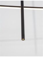 Suspensie modulara Nova Luce Elettra, culoare negru mat, led 35W, cod 9088105 - imagine 2