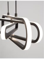 Suspensie Nova Luce Arte, finisaj negru mat, 50 W, cod 9110351 - imagine 3