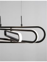 Suspensie Nova Luce Arte, finisaj negru mat, 50 W, cod 9110351 - imagine 5
