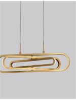Suspensie Nova Luce Arte, finisaj auriu satinat, 50 W, cod 9110352 - imagine 5