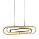 Suspensie Nova Luce Arte, finisaj auriu satinat, 50 W, cod 9110352