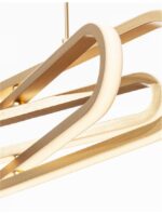 Suspensie Nova Luce Arte, finisaj auriu satinat, 50 W, cod 9110352 - imagine 3