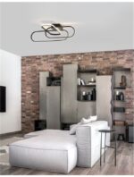 Plafoniera Nova Luce Arte, finisaj negru mat, 38.4 W, cod 9113841 - imagine 6