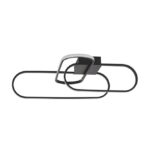 Plafoniera Nova Luce Arte, finisaj negru mat, 38.4 W, cod 9113841
