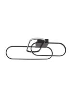 Plafoniera Nova Luce Arte, finisaj negru mat, 38.4 W, cod 9113841