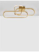 Plafoniera Nova Luce Arte, finisaj auriu satinat, 38.4 W, cod 9113842 - imagine 3