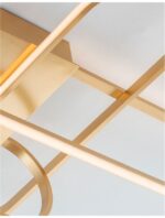 Plafoniera Nova Luce Arte, finisaj auriu satinat, 38.4 W, cod 9113842 - imagine 2