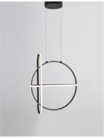 Suspensie Nova Luce Arte, finisaj negru mat, 48.6 W, cod 9114861 - imagine 5