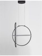 Suspensie Nova Luce Arte, finisaj negru mat, 48.6 W, cod 9114861 - imagine 4