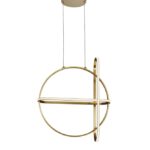 Suspensie Nova Luce Arte, finisaj auriu satinat, 48.6 W, cod 9114862