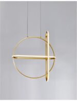 Suspensie Nova Luce Arte, finisaj auriu satinat, 48.6 W, cod 9114862 - imagine 4