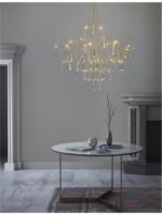 Lustra Nova Luce Goro, finisaj auriu lucios, LED 20 W, cod 9116820 - imagine 5