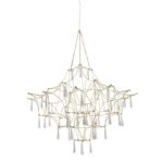 Lustra Nova Luce Goro, finisaj auriu lucios, LED 20 W, cod 9116820