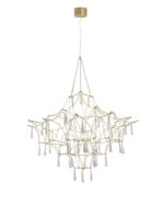 Lustra Nova Luce Goro, finisaj auriu lucios, LED 20 W, cod 9116820