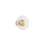 Aplica Nova Luce Esil, finisaj auriu satinat/sticla transparenta, 4 W, cod 9118514