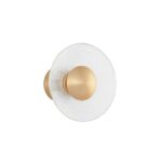 Aplica Nova Luce Esil, finisaj auriu satinat/sticla transparenta, 8 W, cod 9118528