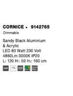 Suspensie Nova Luce Cornice, finisaj negru mat, 80 W, cod 9142765 - imagine 10