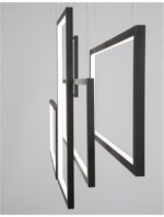 Suspensie Nova Luce Cornice, finisaj negru mat, 80 W, cod 9142765 - imagine 6