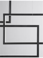 Suspensie Nova Luce Cornice, finisaj negru mat, 80 W, cod 9142765 - imagine 4