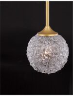 Pendul Nova Luce Mirano, culoare auriu satinat, led G9 1x5W, cod 9160211 - imagine 3