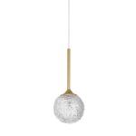 Pendul Nova Luce Mirano, culoare auriu satinat, led G9 1x5W, cod 9160211