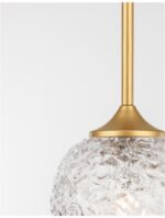 Pendul Nova Luce Mirano, culoare auriu satinat, led G9 1x5W, cod 9160211 - imagine 2