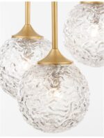 Suspensie Nova Luce Mirano, culoare auriu satinat, led G9 3x5W, cod 9160212 - imagine 4