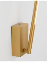 Aplica Nova Luce Raccio, finisaj auriu satinat, cod 9180711 - imagine 2