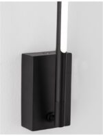 Aplica Nova Luce Raccio, culoare negru mat, led 4.6W, cod 9180712 - imagine 2
