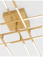 Lustra Nova Luce Raccio, culoare auriu satinat, led 48W, cod 9180713 - imagine 2