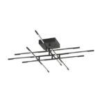 Lustra Nova Luce Raccio, finisaj negru mat, 48 W, cod 9180714