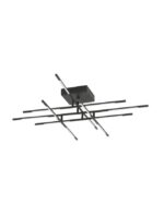Lustra Nova Luce Raccio, finisaj negru mat, 48 W, cod 9180714