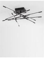 Lustra Nova Luce Raccio, finisaj negru mat, 48 W, cod 9180714 - imagine 5