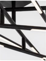 Lustra Nova Luce Raccio, finisaj negru mat, 48 W, cod 9180714 - imagine 3