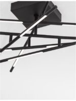Lustra Nova Luce Raccio, finisaj negru mat, 48 W, cod 9180714 - imagine 2