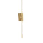 Aplica Nova Luce Raccio, culoare auriu satinat, 9.2 W cod 9180722