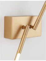 Aplica Nova Luce Raccio, culoare auriu satinat, 9.2 W cod 9180722 - imagine 6
