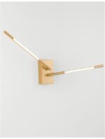 Aplica Nova Luce Raccio, culoare auriu satinat, 9.2 W cod 9180722 - imagine 3