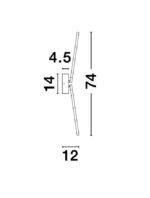 Aplica Nova Luce Raccio, finisaj negru mat, 9.2 W cod 9180723 - imagine 11