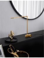 Lampa de masa Nova Luce Raccio, culoare auriu satinat, led 6.8W, cod 9180725 - imagine 6
