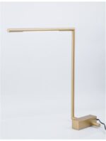 Lampa de masa Nova Luce Raccio, culoare auriu satinat, led 6.8W, cod 9180725 - imagine 5